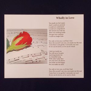 Wholly in Love- A song of True love